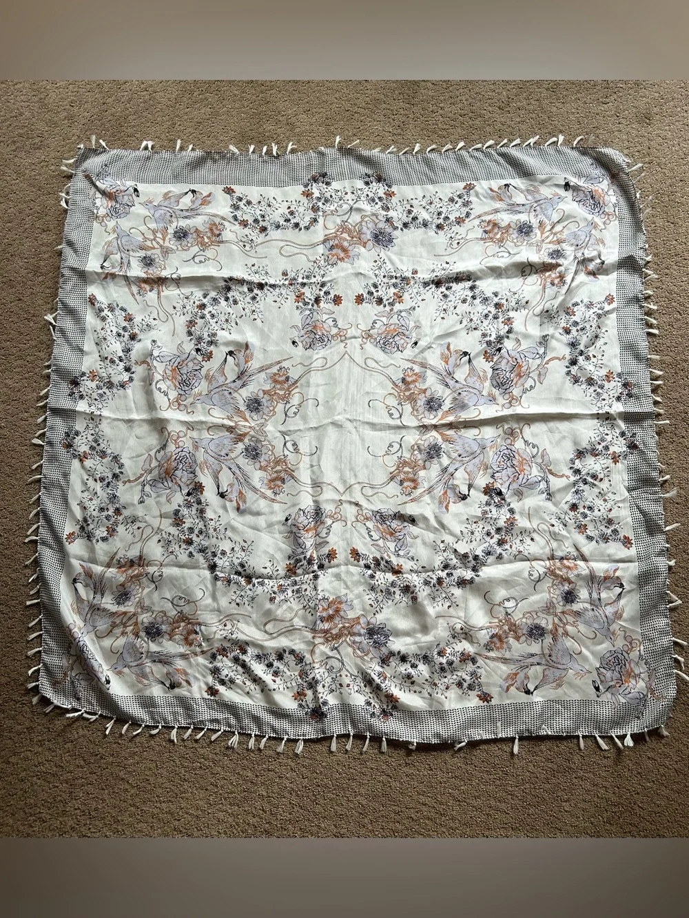Anthropologie Vismaya Silk Scarf New